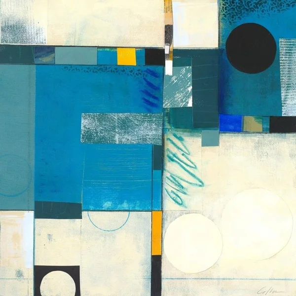 Easy Art Prints Deborah T. Colter's 'Calypso Blue I' Premium Canvas Art (40 x 40)
