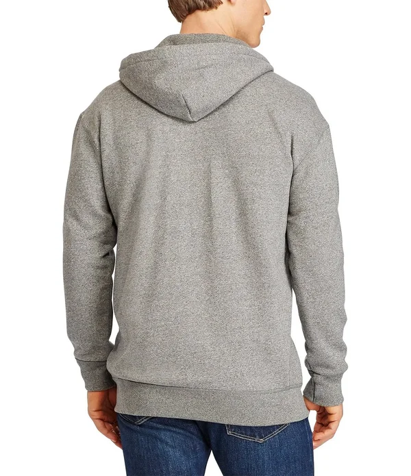 Polo Ralph Lauren Men's Big and Tall Classic Fleece Full Zip Hoodie - Black XLT