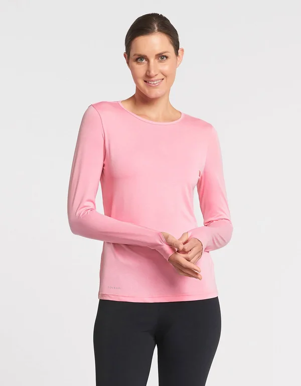 Sun Protective Long Sleeve T-Shirt for Women UPF 50+ - UV Protection White