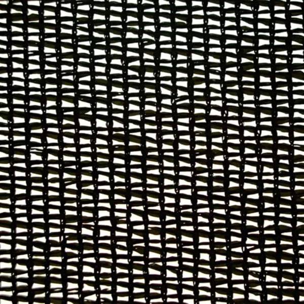 Riverstone Industries Knitted Shade Cloth with Grommets, Size: 10& x 25&, Black