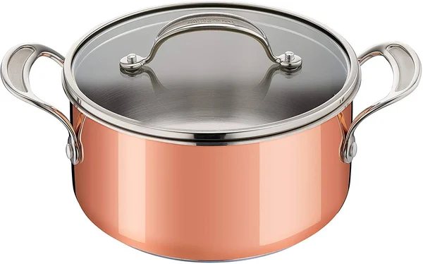 Tefal E4904444 Jamie Oliver Premium Try-Ply Copper Induction Stewpot 20cm - 3.1 Liters