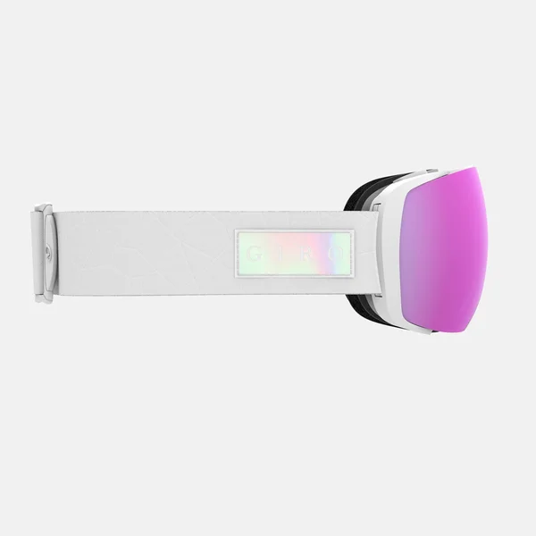 Giro Contact Adult Snow Goggle - White Iridescent Strap with Vivid Pink/Vivid Infrared Lenses