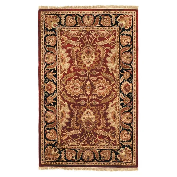 Safavieh Classic CL239B 7&6x22 x 9&6x22 Burgundy - Black Area Rug