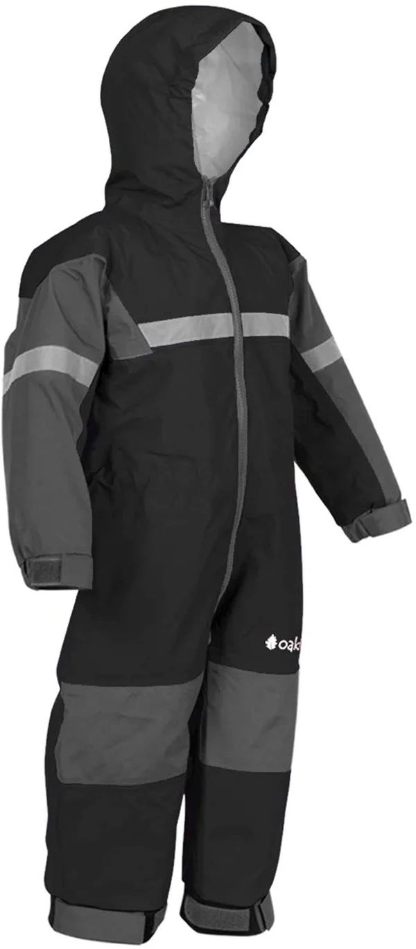 Black Trail One Piece Rain Suit- Wholesale, 4T