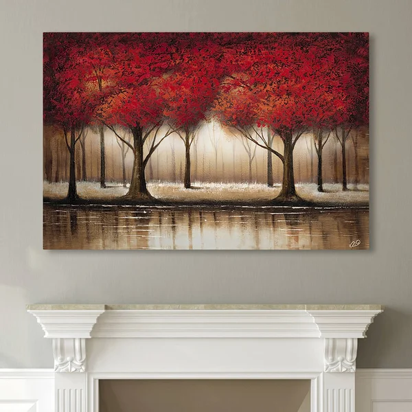 Gracewood Hollow Rio &Parade of Red Trees& Canvas Art (35x22 x 47x22)