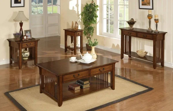 2-Drawer Coffee Table - 1-Drawer End Table, 2-Drawer Sofa Table and ...