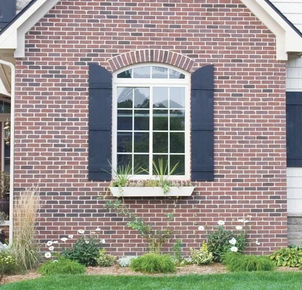 Ekena Millwork LS4C16X04700CB Lifetime Vinyl, Custom Four Board Spaced, Board-n-Batten Shutters, w/ Shutter-Loks (Per Pair), 16