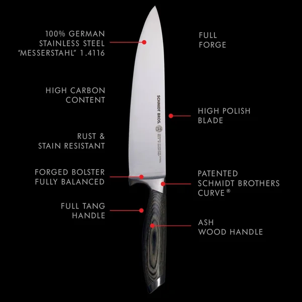 Schmidt Brothers Bonded Ash Chef Knife