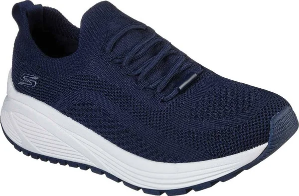 Women's Skechers Bobs Sport Sparrow 2.0 Allegiance Crew Sneaker, Size: 5.5, Blue
