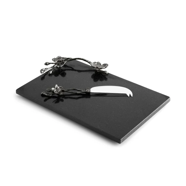 Michael Aram Black Orchid Cheese Board with Knife - Small