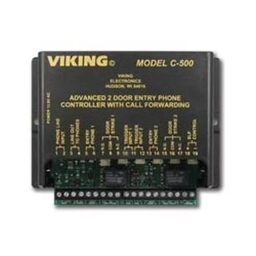 Viking Electronics C-500 Two Line Door Controller with Call Forwarding - 5.2" x 4