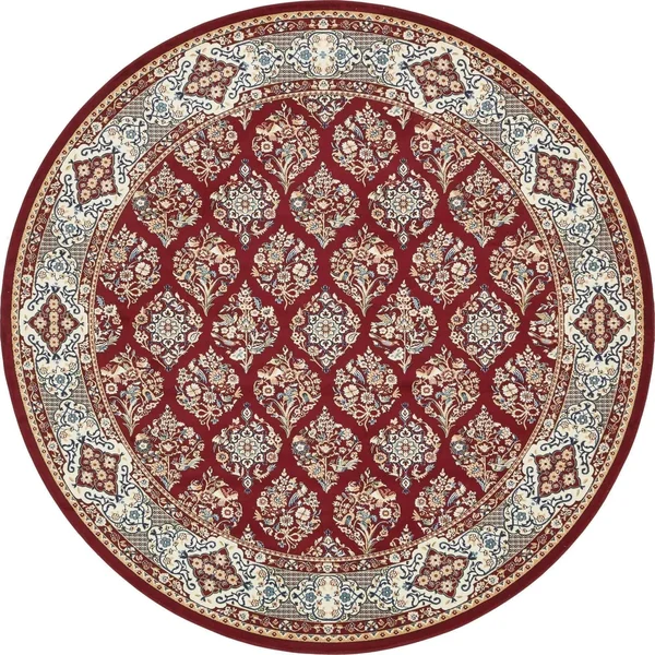 Unique Loom Sheffield Narenj Area Rug - 10& x 10& Round - Burgundy