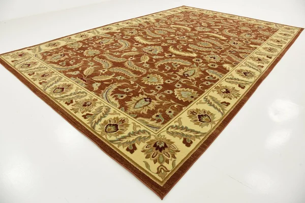 Unique Loom Voyage Hickory Brick Red 10& 6 x 16& 5 Area Rug