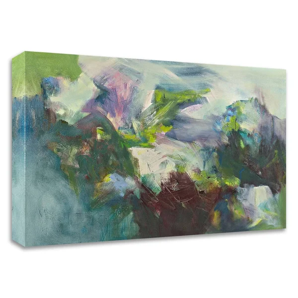 Tangletown Fine Art 14x22 x 18x22 en Verde by Emilia Arana Print on Canvas
