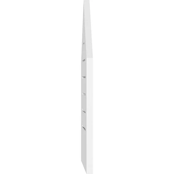 Ekena Millwork GVPPE34X2601SF-14 34x22W x 26x22H Peaked Top Surface Mount PVC Gable Vent 14/12 Pitch: Functional - w/ 3-1/2x22W x
