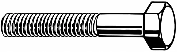 Fabory 3/8x22-16 - Hex Head Cap Screw, 3/4 in Fastener Length, Grade 8 Steel, Pk 600 [PK/600] Model: B04104.037.0075