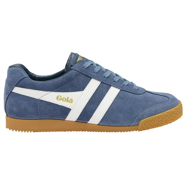 Gola Men's Harrier Suede Sneakers, Baltic/White, 10