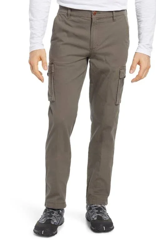 Men's L.L.Bean Men's BeanFlex Canvas Cargo Pants, Size 34 - Brown
