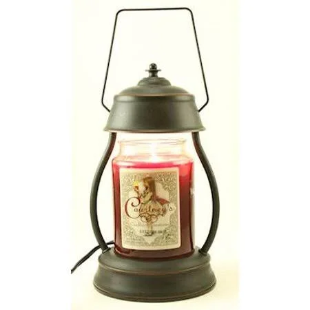 Hurricane Oil Rubbed Bronze Candle Warmer Gift Set - Warmer and Courtneys 26 oz Jar Candle - Fresh Eucalyptus