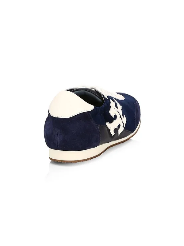 Tory Burch Women's Tory Leather Sneakers - Perfect Navy - Size 10.5