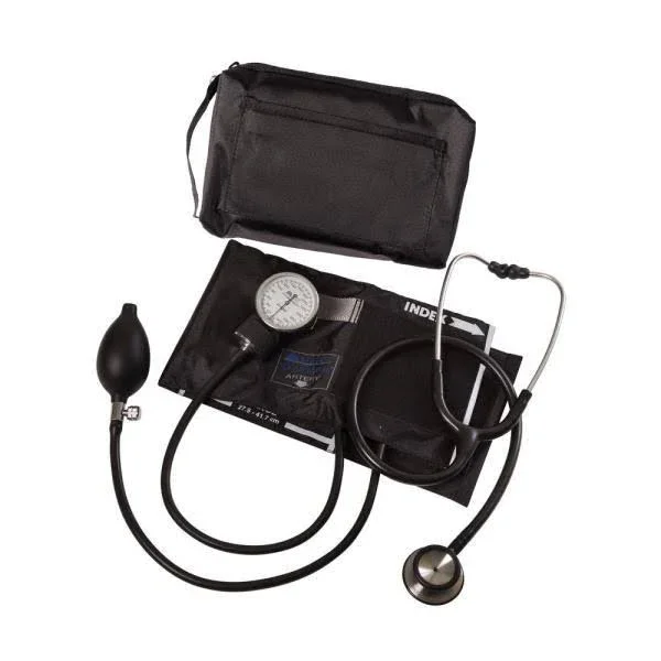 Mabis MatchMates Combination Kit with A 3M Littmann Classic II S.E. Stethoscope- Black
