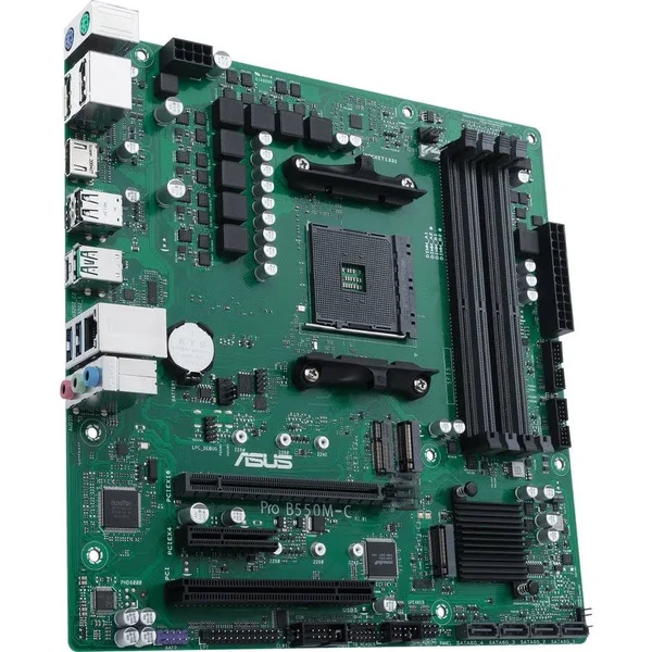 Asus Pro B550M-C/CSM Desktop Motherboard - AMD Chipset - Socket AM4