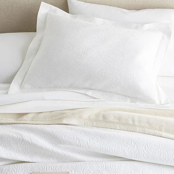 Peacock Alley Vienna Euro Sham, Ivory