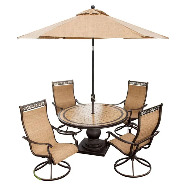 Hanover 9& Monaco Octagonal Tiltable Umbrella - Calico