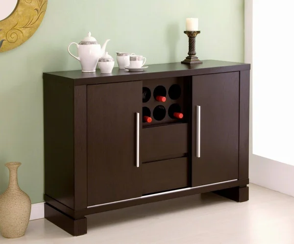 ioHOMES Studio Buffet with Wine Holder, Cappuccino