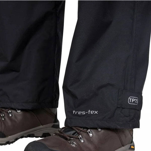 (L, Black) Trespass Mens Toliland Waterproof & Windproof Trousers
