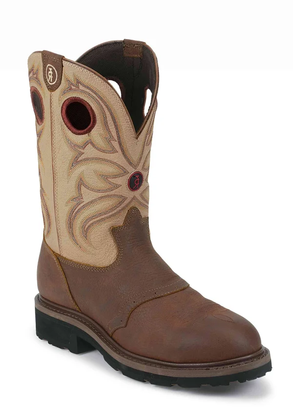 Tony Lama Men's Sienna Grizzly 3R Waterproof Steel-Toe Work Boots