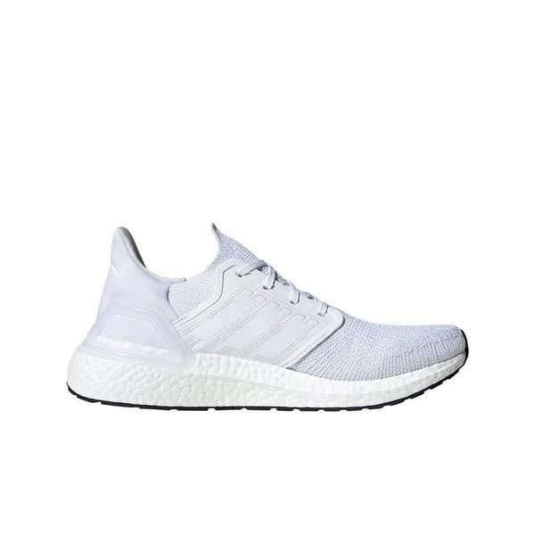 Men's Ultraboost 20 Running Shoes in White Size 10.0 - Knit by Adidas