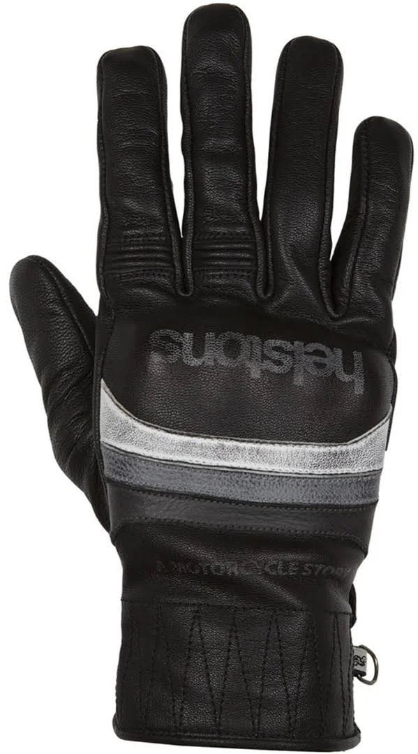Helstons Mora Motorcycle Gloves - Black, Size L