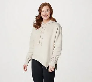 Reebok Studio Cozy Fashion Hoodie-Restorative - Size Small, Stucco