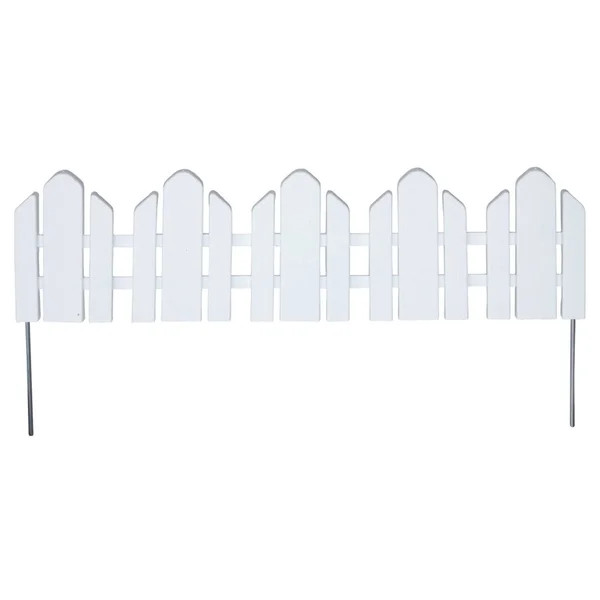 22& Dackers Lawn Border Adirondack Style Flexible Fencing, 22x22 Sections, 12 PC - White - Emsco