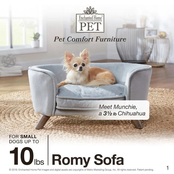 Enchanted Home Pet Romy Peacock Pet Sofa