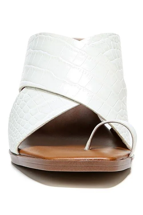 Franco Sarto Safia Block Heel Sandal - Size 7.5 in Putty at Nordstrom Rack