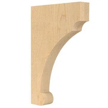 Designs of Distinction Craftsman 12 inch Corbel, Alder, Decorative Wood