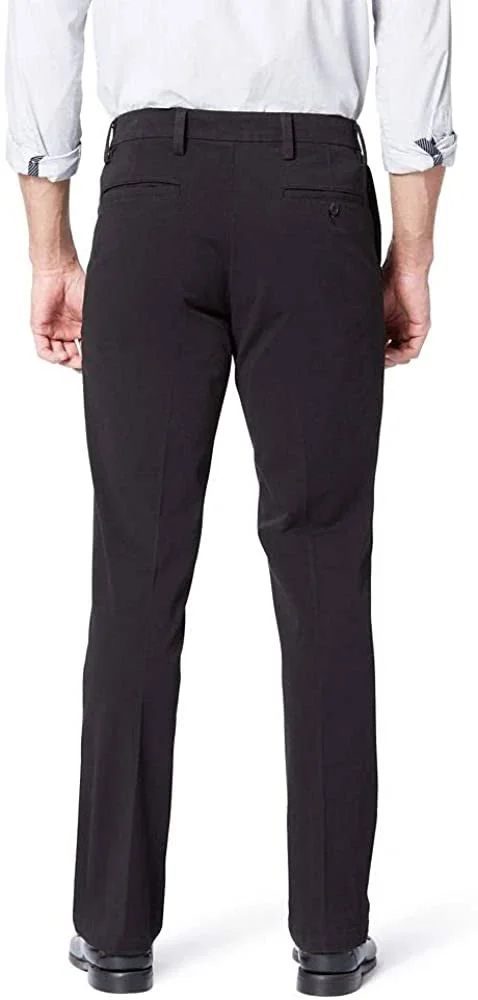 Dockers Men S Slim Fit Workday Khaki Smart 360 Flex Pants D1, Black