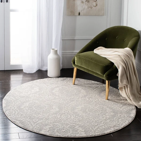 Safavieh PRN717B Princeton Silver - Beige Area Rug - 4& x 6&