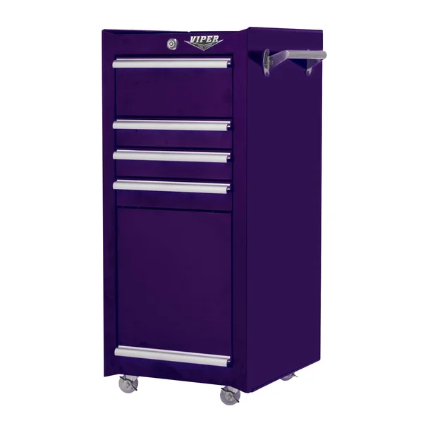Viper Tool Storage 16-in 4-Drawer Tool/Salon Cart - Purple V1804pur