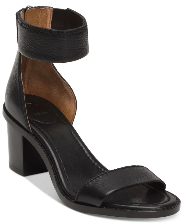 Frye Brielle Back Zip Sandal - Women's Black, 6.5