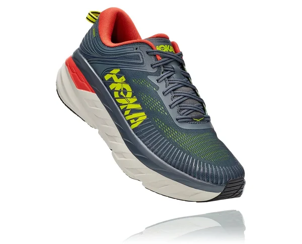 Hoka One One Men's Bondi (Wide) 7 Turbulence-Chili - 7