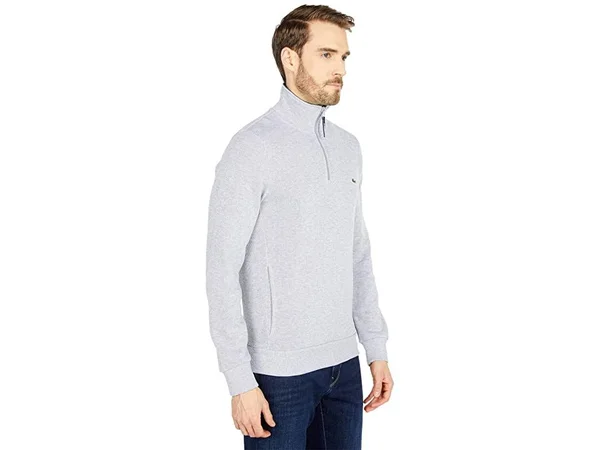 Lacoste Men's Rib Interlock 1/2 Zip Sweatshirt