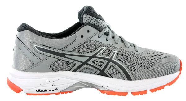 Asics Women's GT-1000 6 Running Shoe - Mid Grey/Flash Coral, 6