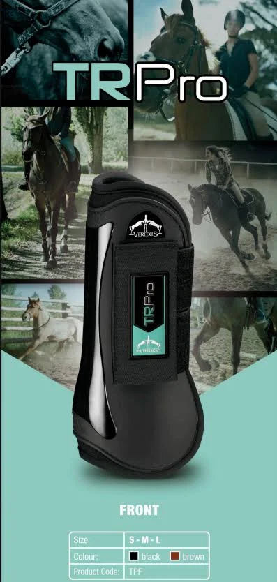 Veredus TR Pro Front Tendon Boots - Black