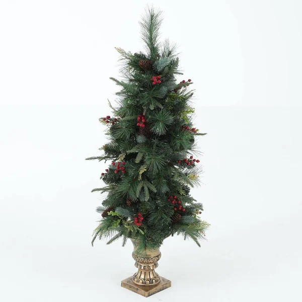 Luxen Home 4ft Porch Tree with Holiday D閏or