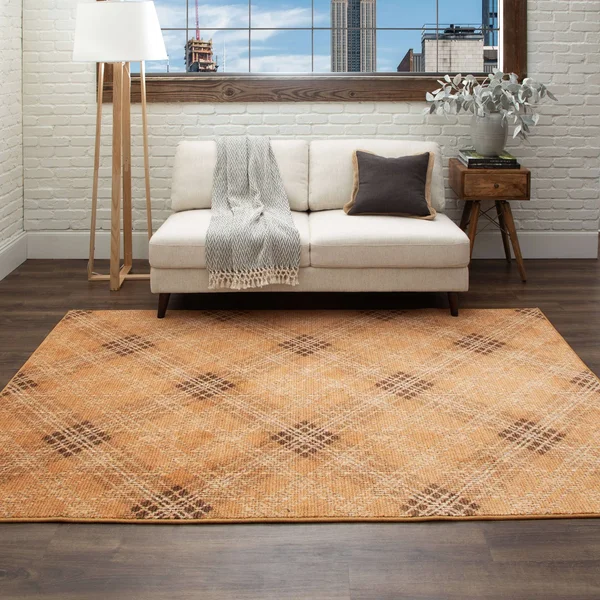 Mohawk Home Russell Charcoal 4 ft. x 6 ft. Plaid Area Rug - Grey