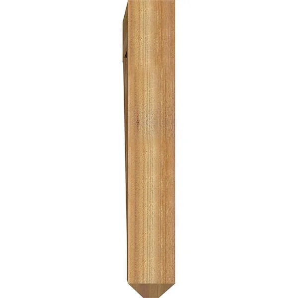 Ekena Millwork BKT06X38X38MRC04RWR 6x22W x 38x22D x 38x22H Merced Craftsman Rough Sawn BRACKET - Western Red Cedar