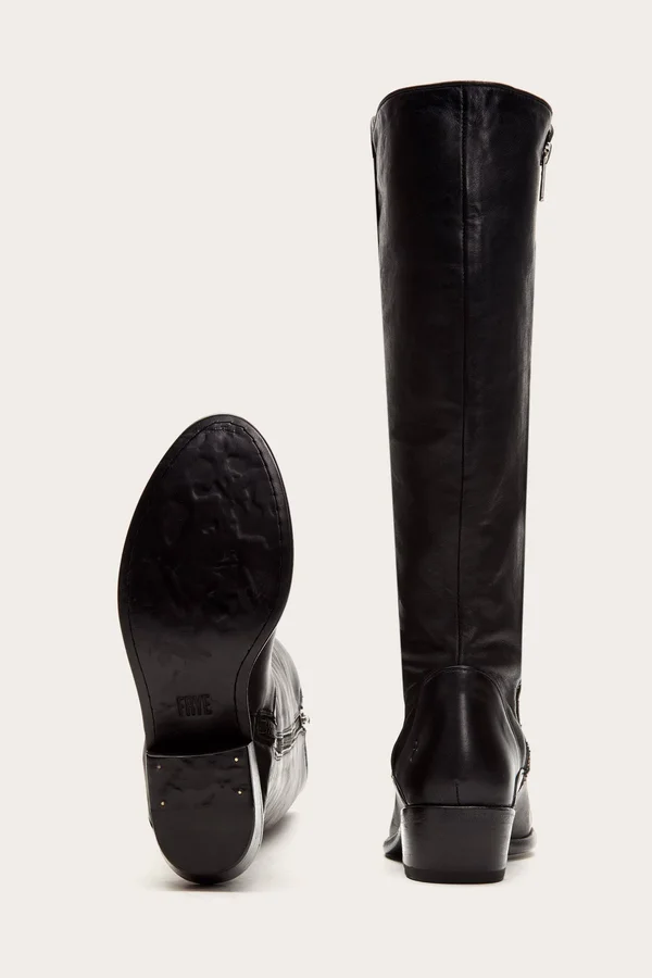 Frye Company Carson PIPING Tall 9 Women's Black